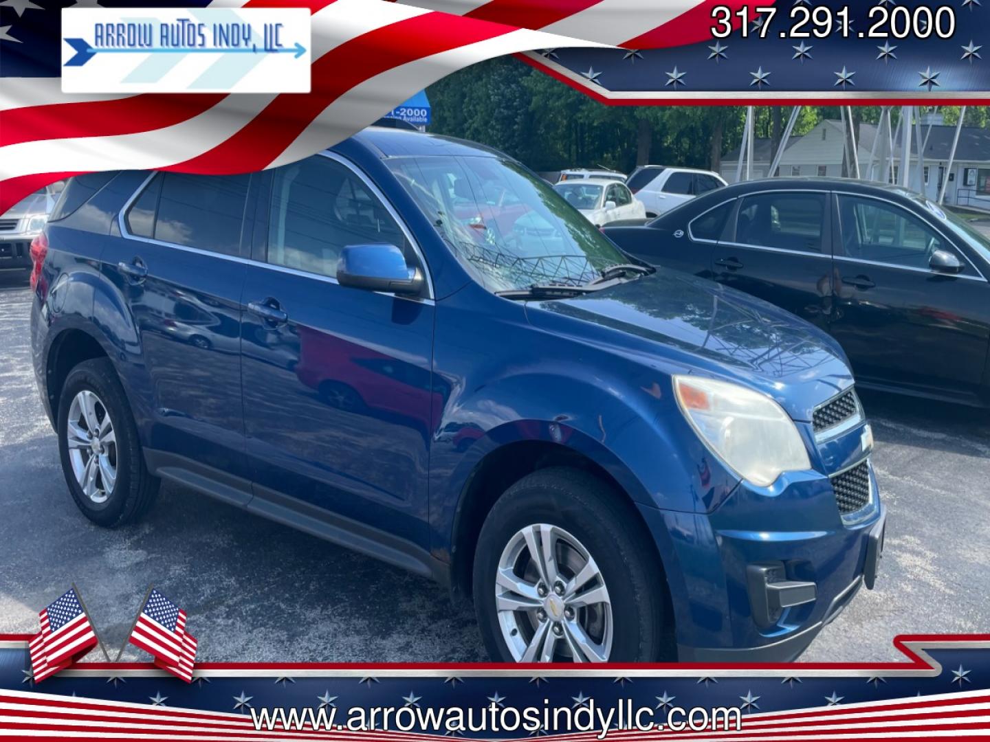 2010 BLUE Chevrolet Equinox LT (2CNFLEEW6A6) with an 2.4L L4 DOHC 16V engine, 4-Speed Automatic transmission, located at 2710A Westlane Rd., Indianapolis, IN, 46268, (317) 291-2000, 39.885670, -86.208160 - Photo#0